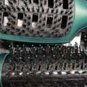 IG INGLAM Hair Dryer Brush, 4-in-1 Detachable Blow Dryer Brush, Ionic Diffuser Hair Dryer & Styler Volumizer with Oval Titanium Barrel, One-Step Hot Air Blowout Styler, Dark Green