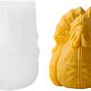 3D Turkey Candle Soap Mold, Thanksgiving Christmas Turkey Silicone Mold for Fondant, Soy Wax Candle, Soap, Plaster, Epoxy Resin Casting, DIY Crafts (A)