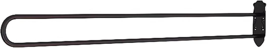 Partition Curtain Rod, U-Shape Room Divider, Metal Support Wall Mounted Privacy Partition Rod, Curtains DIY (Black, 6.56ft)