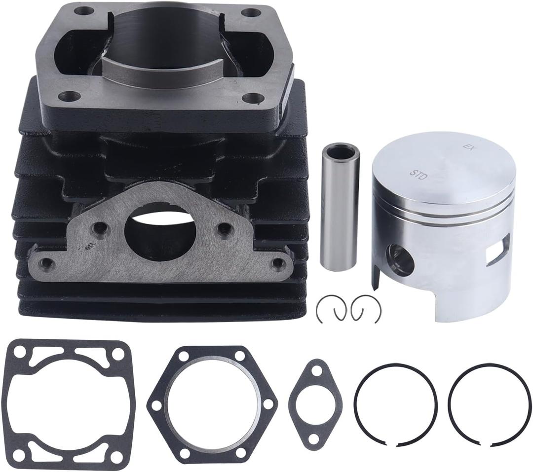 vks 14532-G1 Top End Rebuild Kit Cylinder & Piston Fits for EZGO 2 Cycle Gas Golf Cart 1976 1977 1978 1979 1980 1981 1982 1983 1984 1985 1986 1987 1988