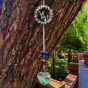 IcosaMro Pet Memorial Crystal Suncatcher, Dog Memorial Gifts for Loss of Dog, Cats & Dogs Sympathy Remembrance Bereavement Gift Sun Catcher for Loss of Pet, Pet Pass Away Gift