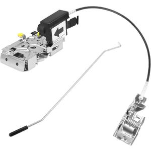 Front Left Driver Side Door Lock Latch Assembly Replacement for 1992 1993 1994 1995 1996 1997 Ford F150 F250 F350 Bronco Door Latch w/Cable Rod Kit Door Lock Actuator Motor Replace# F4TZ-15219A65-A