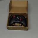 ROTOMOON Wireless Game Controller with LED Lighting Compatible with Xbox One S/X, Xbox Series S/X Gaming Gamepad, Remote Joypad with 2.4G Wireless Adapter, Rechargeable Battery (Black)