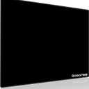 gogofree Glass Mousepad for Gaming, Ultra Smooth Mouse Mat with Hard Surface, Tempered Glass Mouse Pad Precision Speed Control for Games and Office (Black, 19.7" L x 15.7" W)