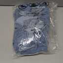 Denim Dress for Women Ruffle Short Sleeve V Neck Jean Mini Dress with Pockets (Large, Light Blue)