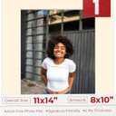 Poster Palooza 11x14 Mat Bevel Cut for 8x10 Photos - Acid Free Cream Precut Matboard - for Pictures, Photos, Framing - 4-ply Thickness