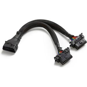 bbfly-B6 OBD2 Splitter 16 Pin OBD II Splitter Extension 1x Male and 2X Female Extension Cable Adapter (1FT/30CM) (1Pack)