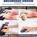Gel Wrist Rest for Keyboard and Mouse, Wrist Rest for Keyboard, Mouse Wrist Support, Pain Relief, Cool Touch, Non-Skid, Wrist pad Set, Regular