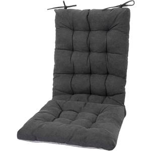 POMIU Rocking Chair Cushions Sets Indoor Office & Dining Chairs (Dark Grey)