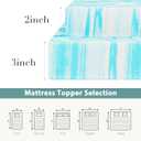 Memory Foam Mattress Topper Twin Size, 2 Inch 3 Inch Gel Infused, Bed Pad for Sofa, RV, Camper (3 inch TwinXL)