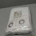 H.VERSAILTEX Pure White Curtains 63 inch Length Window Treatment Panels for Living Room Thermal Insulated Grommet Curtain Drapes (Set of 2)