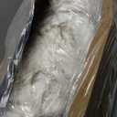 PAW BRANDS PupRug Orthopedic Dog Bed for Large Dogs with Fluffy Soft Faux Fur and Memory Foam for Joint Pain Relief, Machine Washable and Waterproof Couch Bed, White with Brown Accents, Large/XL