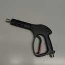 Pressure Washer Short Gun, 5 Nozzle Tips, 7 Inch Extension Curved Rod, M22 Fitting, Hot and Cold Water Replacement, 5000 PSI