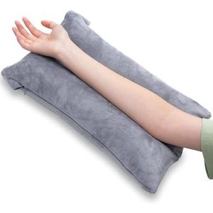 1 MIDDLE ONE Arm Pillow, Memory Foam Arm Rest Pillow for Adults and Side Sleepers, Elbow Support Elevation Pillow for Post Surgery and Numbness with Removable Cover (Grey)
