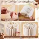 Marsui 8 Pcs Buffet Risers Food Display for Dessert Table Cake Riser Display Stands Acrylic Foldable Cardboard Cake Stands Tall Columns for Parties Birthday Wedding Pillars Decoration (Small)