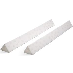 Serta Perfect Sleeper Extra Long Foam Bedrail - Guardrail for Toddlers & Kids with Water-Resistant, Non-Slip & Machine Washable Cover - 2pk, White (2 Count (Pack of 1))