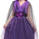 JIFRE Cute Children Halloween Orange Witch Costume for Girls, Toddler Infant Baby Halloween Costume Outfit Cosplay (3-4Y)