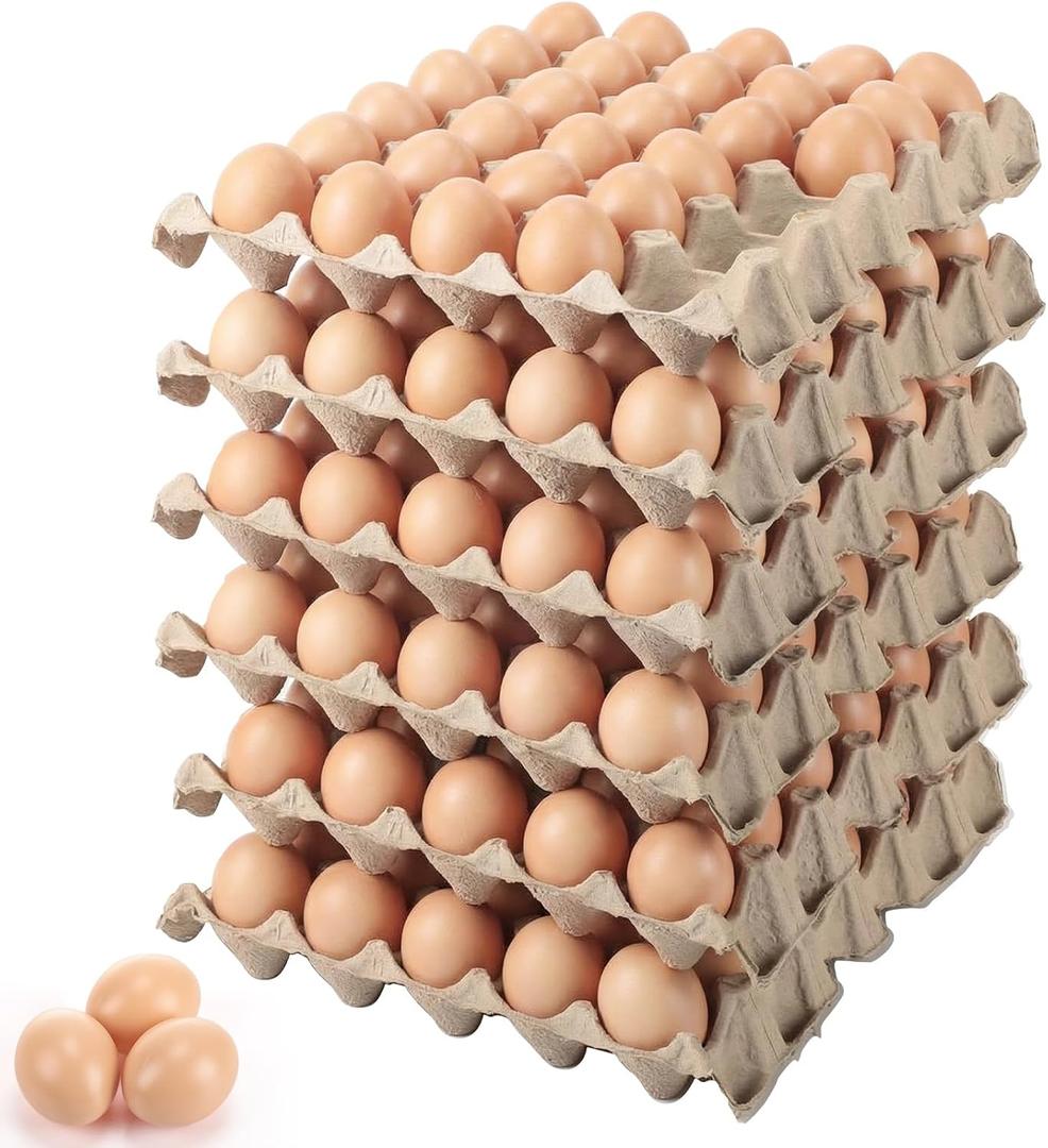 Blueweenly 180 Pcs Paintable Plastic Eggs Brown Fake Eggs to Decorating Painting Color Children DIY Dye Kit for Kids Craft Adornment Basket Fillers Gift(Brown)