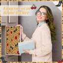 12 Pcs Back to School Locker Magnetic Wallpaper, Cherry Leopard, Red Brown