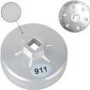DAYUAN 23pcs Aluminum Alloy Cup Type Oil Filter Cap Wrench Socket Removal Tool Set 1/2" dr. with a Storage Case