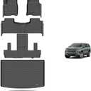 KELCSEECS Floor Mats & Cargo Liner Custom for 2021-2026 Chevrolet Suburban/GMC Yukon XL 7 Seats with 2nd Bucket Seats All Weather Protection TPE Liners Full Set Chevy Suburban Accessories Black
