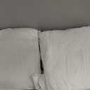 BHZ Throw Pillows 18x18 Euro Pillow Inserts Set of 2, Down Feather Alternative Pillow Inserts, Decorative Soft Large Square White Throw Pillows Insert for Couch Bed Dorm Sofa with Breathable Cover