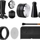 7 PCS Espresso Accessories, 54mm Espresso Tamper Tools, Coffee Distributor, WDT Tool Espresso Machine Accessories, Food Grade Silicone Espresso Tamping Mat, Dosing Funnel, Cleaning Brush & Puck Screen