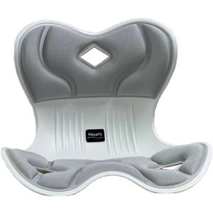 Ergonomic Lumbar Support Cushion, Silver,44.5mm x 410mm x 340mm, Standard Size, for Shoulder and Back Posture, 110-265 lbs Capacity