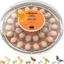 30 Egg Incubator, Incubators for Hatching Eggs with Auto Egg Turner, Automatic Temperature Control, LED Candle Light, No-Opening Lid Water Refill, 360° View for Chicken Quail Parrot Birds Eggs