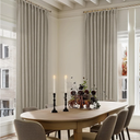 Taupe 60 Inch Wide Curtains 96 Inches Long for Living Room Light Filtering Semi Sheer Modern Farmhouse Pleated Curtain with Hooks Rings for Patio Sliding Door Large Window Burlywood Birch 1 Panel