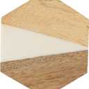 Coasters Set of 4  4" x 4" Heat-Resistant Drink Coasters for Dining Table Set  Modern, Farmhouse & Boho Decor  Protects Surfaces from Spills & Heat  Kitchen & Dining Room Table Accessories