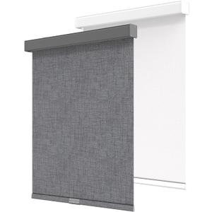GENIMO 100% Blackout Blinds for Indoor Windows, Cordless Window Shades, Jacquard Thermal Insulated, UV Protection Fabric, Window Blinds for Home, Bedroom, Office, Easy to Install, Grey, 27" W X 72" H