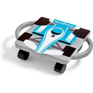 hand2mind Blue Indoor Scooter Board with Handles, Sit Down Floor Scooter