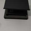 Tindbea Toilet Paper Holder with Phone Shelf + Towel Robe Hooks, Adhesive or Screw Wall Mounted Toilet Paper Roll Storage, Stainless Steel Bathroom Tissue Roll Holder (Matte Black) (Regular)