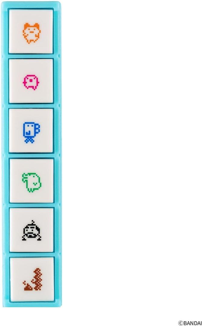 Hobonichi Techo Accessories – Kodomo no Kao x Hobonichi: Pochitto6 Push-Button Stamp (Tamagotchi), 15mm x 77mm