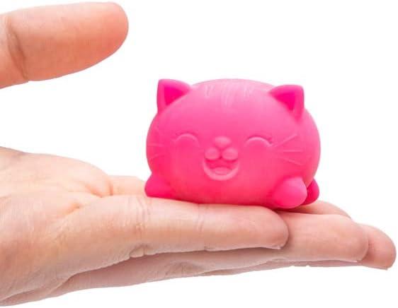 Schylling NeeDoh Teenie Cool Cat - Sensory Squeeze Toy - Contains 3 Mini Groovy Globs - 1.5" Wide (Pack of 1)