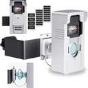 Anti-Theft Doorbell Mount with Ring Blink: Adjustable Angle Wireless Camera Holder No Drill for Apartment Door - Video Wired Mounting Bracket for Brick Concrete Wall Renter Friendly Home House Silver