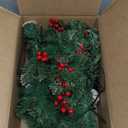 2 Pack Pre-lit Christmas Tree with Remote, Battery Operated with Timer, Smart Multi-Color & Warm White Lights, Music Sync, Artificial Christmas Tree for Outdoor Porch, Urn Filler, Xmas Decor