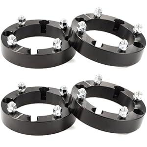 GAsupply 4×156 ATV Wheel Spacers 12x1.5 Studs, 1.5 inch 38mm 4 Lug Black Wheel Spacer Adapters 131mm Hub Bore, 4 Pcs