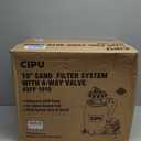 CIPU 10-inch Sand Filter Pump System for Above Ground Pools, 0.25HP 115V Pool Sand Filter with 4-Way Valve