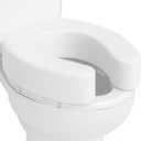 Vive Toilet Seat Cushion (Soft Cushioned Foam) - Easy Clean, Padded Bathroom Attachment - Elongated, Standard Seats - Comfort & Support Donut for Handicap Adults (4 Height)