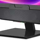 Cyber Acoustics USB Speaker Bar (CA2890) – Stereo USB Powered Speaker, Easily Clamps to Monitor, Convenient Controls