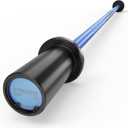 Synergee Kids 5lb Barbell Childs Weightlifting Bar with 2" Sleeves. Beginner Training Bar for Boys & Girls. Youth Fitness & Strength Training Blue