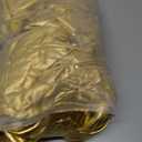 2-Pack 6ft Spandex Table Covers for Rectangle Standard Folding Tables - Wrinkle Resistant Stretch Tablecloths - Ultimate Fitted Table Protector for Parties, Trade Shows, Banquet (Golden)