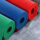 Drainage Non Slip Floor Mats Wet Area Commercial Mesh Rubber Flooring Mat Garage Pools Restaurant Bathroom Patio Outdoor Indoor Drain Splash Rug Mat,Blue,1.25M/416.4FT