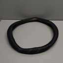 Elantrip Sport Leather Steering Wheel Cover 14 1/2 inch to 15 inch Universal, Padded Soft Grip Breathable for Car Truck SUV Jeep, Anti Slip Odorless Black and Beige