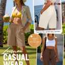 Neer 3 Pack Women's Quick Dry Shorts Women Drawstring High Waisted Bermuda Athletic Shorts with Pockets (Brown) M
