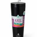 Manna™ Axel™ Stainless Steel Tumbler With Straw - Black