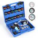 Coolant Pressure Tester Kit, 31PCS Master Coolant Vacuum Refill Kit with 23 Radiator Adapters for Automotive Cooling System Vacuum Leak Tester & Radiator Pressure Tester Kit with Refill Tool