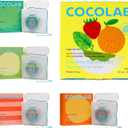 Cocofloss Woven Dental Floss, Dentist-Designed Oral Care, Waxed, Vegan, Kid-Friendly, with Coconut Oil, 4-Pack of Mint, Coconut, Orange, Strawberry (33 yard Each)